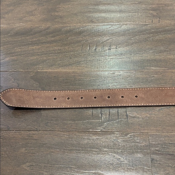 Montauk Genuine Leather Tooled Western Rodeo,filigree buckle,single stitch edge - Picture 9 of 11